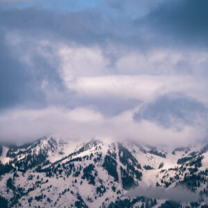 Clouds Over the Tetons – Wyoming Mountain Photography