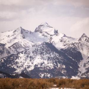 Snowcapped Teton Peak–Wyoming Mountain Photography
